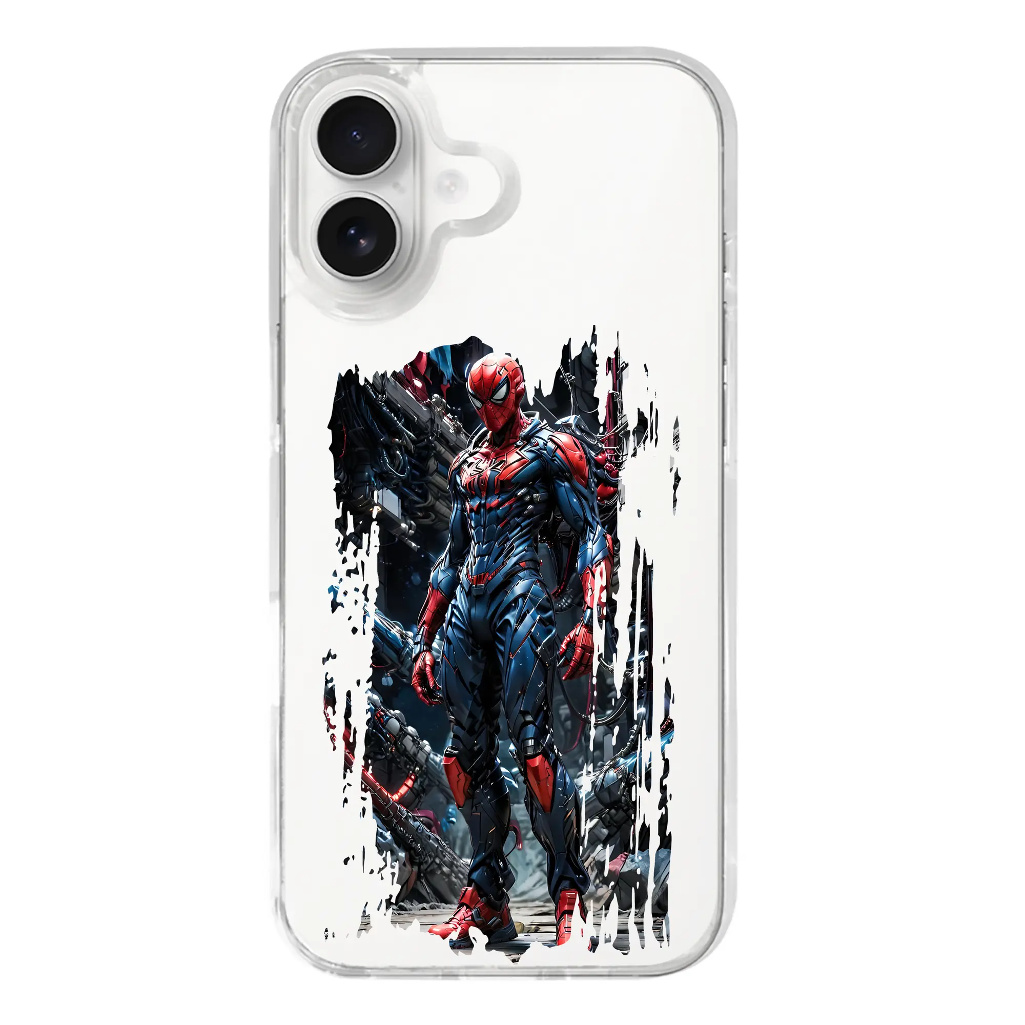 アベンジャーズ (Avenjāzu) グッズ スパイダーマン（Spider-Man） - iPhone 17シリーズ 透明スマホケース – 薄型・耐衝撃・精密フィット保護カバー
